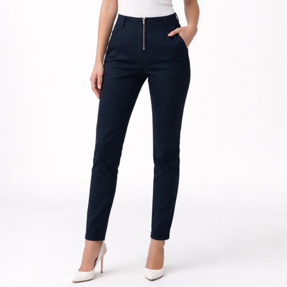 ALC Quintin Mid Rise Pants Size 2 Midnight Slim‎ Ankle Casual Office Stretch